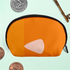 Screen Shot Circle Animations Orange White Line Color Accessory Pouches (large)  by Mariart