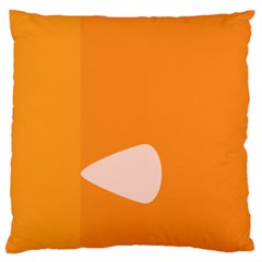 Screen Shot Circle Animations Orange White Line Color Large Flano Cushion Case (one Side) by Mariart