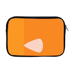 Screen Shot Circle Animations Orange White Line Color Apple Macbook Pro 17  Zipper Case by Mariart