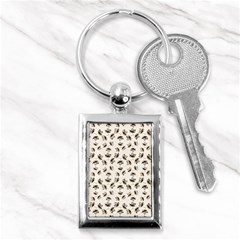 Autumn Leaves Motif Pattern Key Chains (rectangle)  by dflcprints