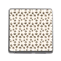 Autumn Leaves Motif Pattern Memory Card Reader (square) by dflcprints