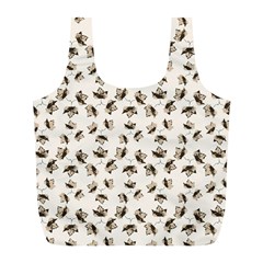 Autumn Leaves Motif Pattern Full Print Recycle Bags (l)  by dflcprints