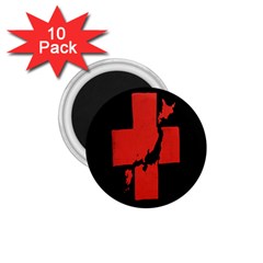 Sign Health Red Black 1 75  Magnets (10 Pack)  by Mariart