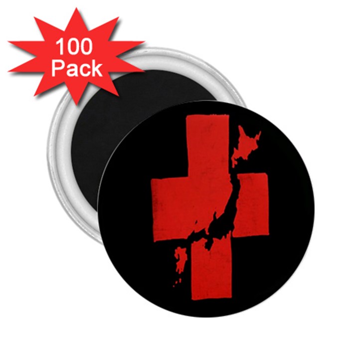 Sign Health Red Black 2.25  Magnets (100 pack) 