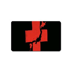 Sign Health Red Black Magnet (name Card) by Mariart