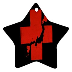 Sign Health Red Black Star Ornament (two Sides) by Mariart