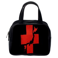 Sign Health Red Black Classic Handbags (one Side) by Mariart