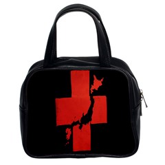 Sign Health Red Black Classic Handbags (2 Sides) by Mariart