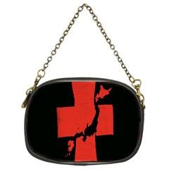 Sign Health Red Black Chain Purses (two Sides)  by Mariart