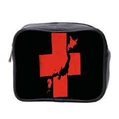 Sign Health Red Black Mini Toiletries Bag 2-side by Mariart