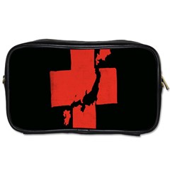 Sign Health Red Black Toiletries Bags by Mariart