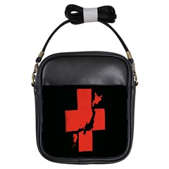 Sign Health Red Black Girls Sling Bags by Mariart