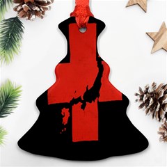 Sign Health Red Black Ornament (christmas Tree)  by Mariart