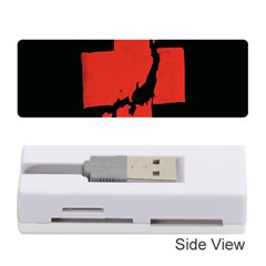 Sign Health Red Black Memory Card Reader (stick)  by Mariart