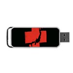 Sign Health Red Black Portable USB Flash (Two Sides) Front