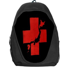 Sign Health Red Black Backpack Bag by Mariart