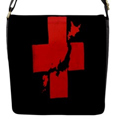 Sign Health Red Black Flap Messenger Bag (s) by Mariart