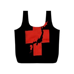 Sign Health Red Black Full Print Recycle Bags (s)  by Mariart