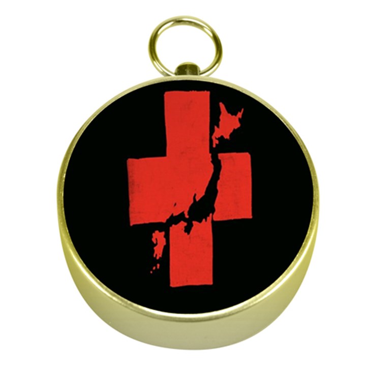 Sign Health Red Black Gold Compasses