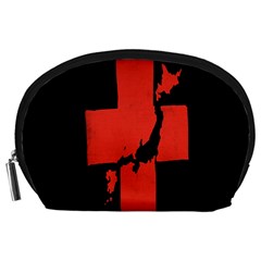 Sign Health Red Black Accessory Pouches (large)  by Mariart