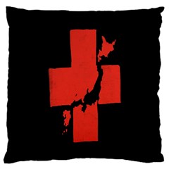 Sign Health Red Black Standard Flano Cushion Case (one Side) by Mariart