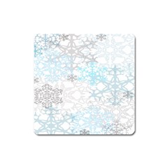 Sign Flower Floral Transparent Square Magnet by Mariart