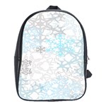 Sign Flower Floral Transparent School Bags (XL)  Front