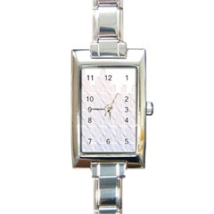 Seamless Horizontal Modern Stylish Repeating Geometric Shapes Rose Quartz Rectangle Italian Charm Watch by Mariart