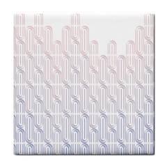 Seamless Horizontal Modern Stylish Repeating Geometric Shapes Rose Quartz Tile Coasters