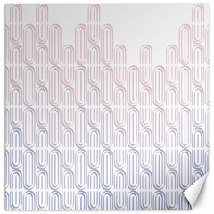 Seamless Horizontal Modern Stylish Repeating Geometric Shapes Rose Quartz Canvas 16  X 16   by Mariart