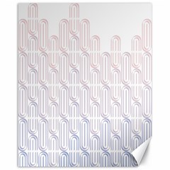 Seamless Horizontal Modern Stylish Repeating Geometric Shapes Rose Quartz Canvas 16  X 20  