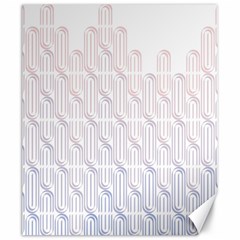 Seamless Horizontal Modern Stylish Repeating Geometric Shapes Rose Quartz Canvas 20  X 24   by Mariart