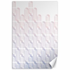 Seamless Horizontal Modern Stylish Repeating Geometric Shapes Rose Quartz Canvas 24  X 36  by Mariart