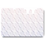 Seamless Horizontal Modern Stylish Repeating Geometric Shapes Rose Quartz Large Doormat  30 x20  Door Mat