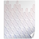 Seamless Horizontal Modern Stylish Repeating Geometric Shapes Rose Quartz Canvas 11  x 14   10.95 x13.48  Canvas - 1