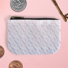 Seamless Horizontal Modern Stylish Repeating Geometric Shapes Rose Quartz Mini Coin Purses by Mariart