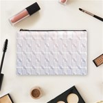 Seamless Horizontal Modern Stylish Repeating Geometric Shapes Rose Quartz Cosmetic Bag (Medium)  Front