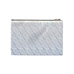 Seamless Horizontal Modern Stylish Repeating Geometric Shapes Rose Quartz Cosmetic Bag (Medium)  Back