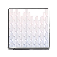 Seamless Horizontal Modern Stylish Repeating Geometric Shapes Rose Quartz Memory Card Reader (square) by Mariart