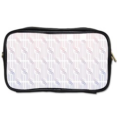 Seamless Horizontal Modern Stylish Repeating Geometric Shapes Rose Quartz Toiletries Bags 2-side by Mariart