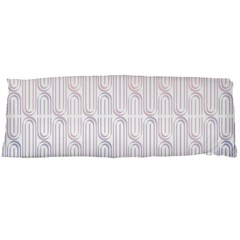 Seamless Horizontal Modern Stylish Repeating Geometric Shapes Rose Quartz Body Pillow Case (dakimakura) by Mariart