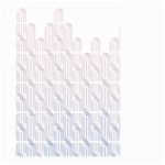 Seamless Horizontal Modern Stylish Repeating Geometric Shapes Rose Quartz Large Garden Flag (Two Sides) Back