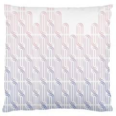 Seamless Horizontal Modern Stylish Repeating Geometric Shapes Rose Quartz Large Cushion Case (two Sides) by Mariart