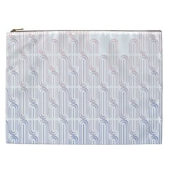 Seamless Horizontal Modern Stylish Repeating Geometric Shapes Rose Quartz Cosmetic Bag (xxl)  by Mariart