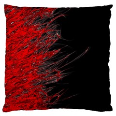 Fire Large Flano Cushion Case (two Sides) by Valentinaart