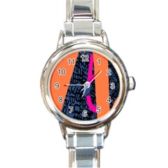 Recursive Reality Number Round Italian Charm Watch