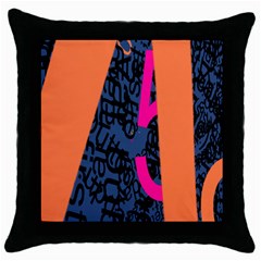 Recursive Reality Number Throw Pillow Case (black) by Mariart