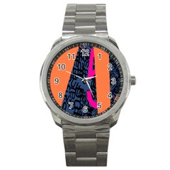 Recursive Reality Number Sport Metal Watch by Mariart