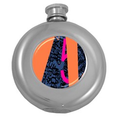 Recursive Reality Number Round Hip Flask (5 Oz) by Mariart