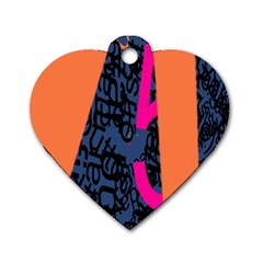 Recursive Reality Number Dog Tag Heart (two Sides) by Mariart